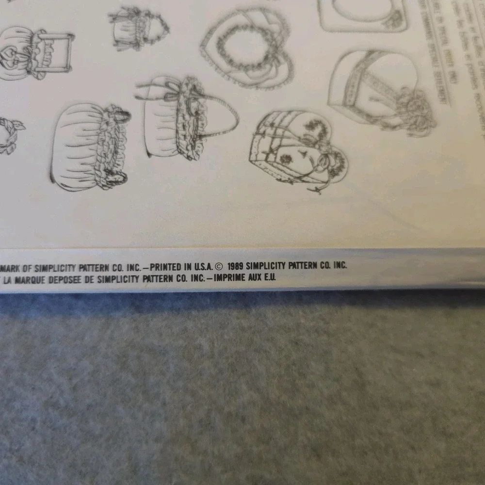 Vintage Simplicity 9471 Sewing Pattern Baskets Boxes Decor UNCUT Crafts